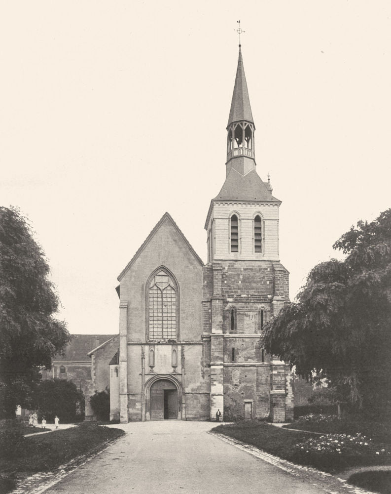 HAUTE-MARNE. Montier-en-Der- Église 1906 old antique vintage print picture